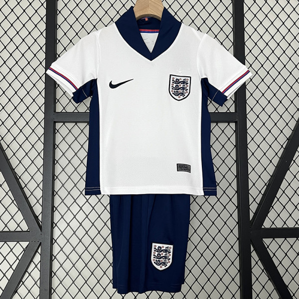 2024 England Home  Kids Soccer Jersey