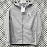2025  RK907 JD  Grey  Thickened Assault  Hooded Windbreaker (加厚冲锋衣）
