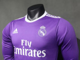 2016/2017 RMA Away Long Sleeve  Player Version  Retro Soccer Jersey (长袖)