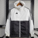 24/25 AD White & Black  Hooded Windbreaker