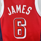 2024 Olympic Game USA  JAMES # 6 Red Basketball Jersey