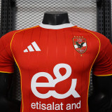 25/26  Al Ahly FC Home   Player Version Soccer Jersey