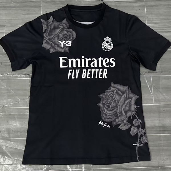 23/24 RMA  Black (Y-3) Special Edition Fans Soccer Jersey