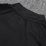 25/26 Germany Black Half Pull Tracksuit #B2586 (四星\半拉链)