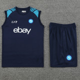 24/25 Napoli Dark Blue Tank top and shorts suit
