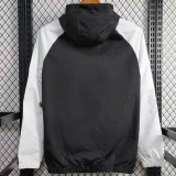 24/25 JUV Black & White Hooded Windbreaker(白袖）