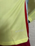 2024 Spain Away  Long Sleeve Player Version Soccer Jersey(长袖)