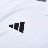 25/26 Al-Nassr  White Polo Collar Pants Set