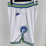 23/24 Timberwolves  White  Top Quality Retro NBA Pants