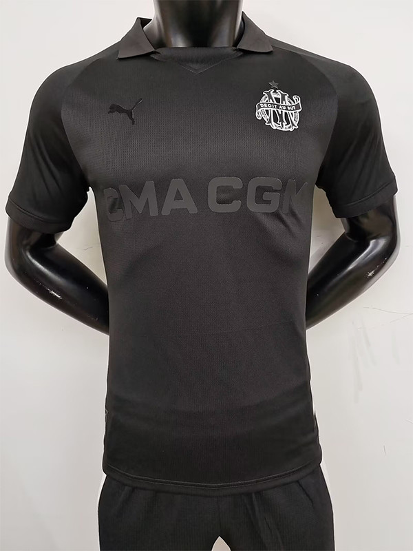 24/25 Marseille  125th Anniversary Edition Black Player Version Soccer Jersey