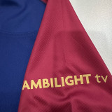 24/25 BAR  Co Branded Version  Fans Soccer Jersey(COLDPLAY广告）
