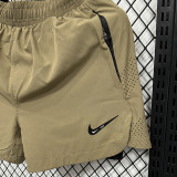 2025 D1103 Khaki Casual Double layer shorts#NK 双层卡其色