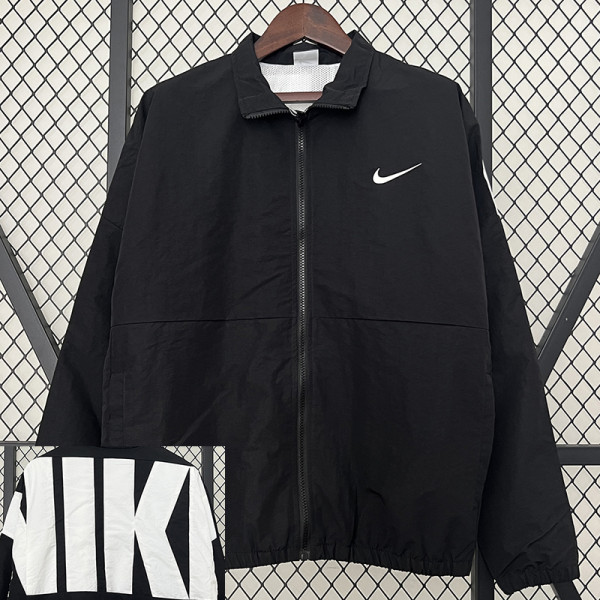 2024 New NK Black Windbreaker（黑色、背后大白字）