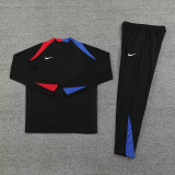 24/25 NK Black  Half Zipper Sportswear # 812黑色(半拉链)