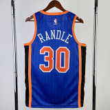 23/24 KNICKS RANDLE #30 Blue City Edition Top Quality Hot Pressing NBA Jersey
