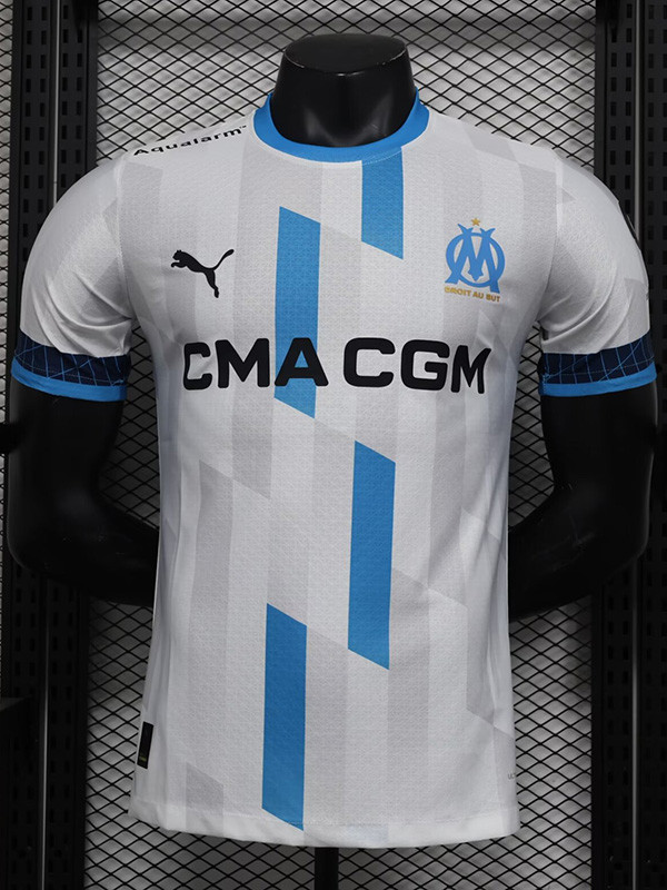 24/25 Marseille  White Design Version  Player Version Soccer Jersey （设计版）