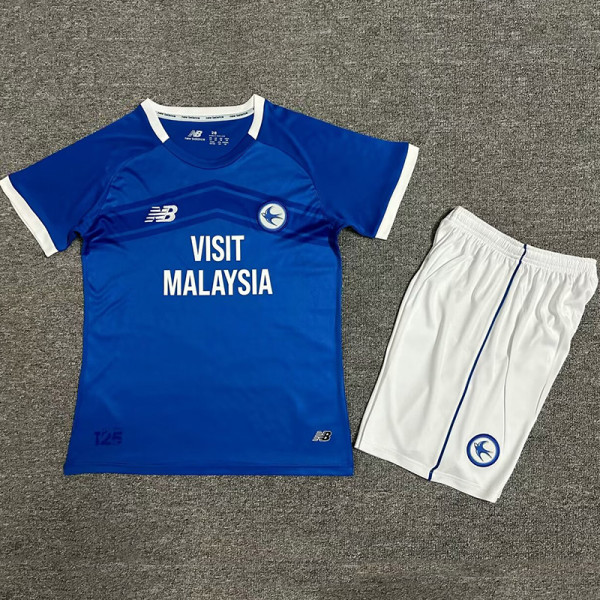 24/25 Cardiff City  Home  Kids Soccer Jersey