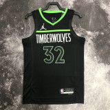 22/23 TIMBERWOLVES TOWNS #32 Black Top Quality Hot Pressing NBA Jersey (Trapeze Edition)