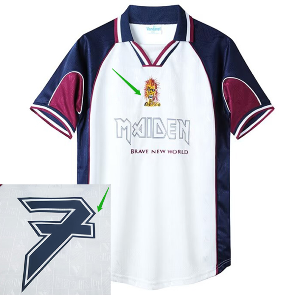 1999 West Ham Iron Lady Away #7 Retro Soccer Jersey  (西汉姆铁娘子客场带7号）