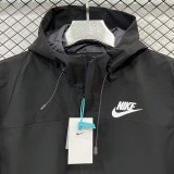 24/25 F700 NK Black Single Layer Windbreaker (连帽冲锋衣）