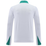24/25 Portugal  White Half Pull Tracksuit (半拉链)