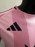 25/26 Inter Miami Home  Long Sleeve Player Version Soccer Jersey