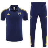 25/26 Boca Juniors Royal Blue polo shirts pants suit