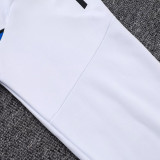25/26 Man Utd White  Half Pull Tracksuit #B2537 (半拉链)