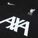 24/25 LIV Black Kids Half Pull Tracksuit  (童装、半拉链)