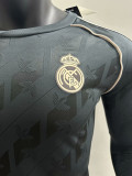 24/25 RMA Black Commemorative Edition Long Sleeve Player Version Retro Soccer Jersey