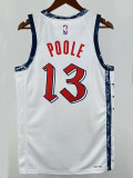 24/25 Wizards POOLE # 13 White City EditionTop Quality Hot Pressing NBA Jersey