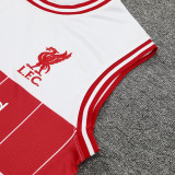 24/25 LIV White & Red Tank top and shorts suit