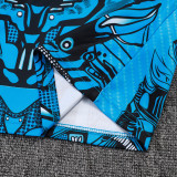 25/26 Napoli Blue Inkjet Half Pull Tracksuit #B2588(半拉链)