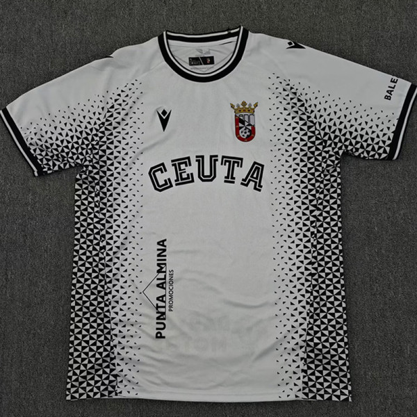 25/26 Ceuta FC White Fans Soccer Jersey