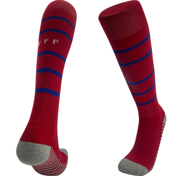 2024  France Home Red  socks