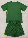 25/26 England Goalkeeper Green  Kids Soccer Jersey