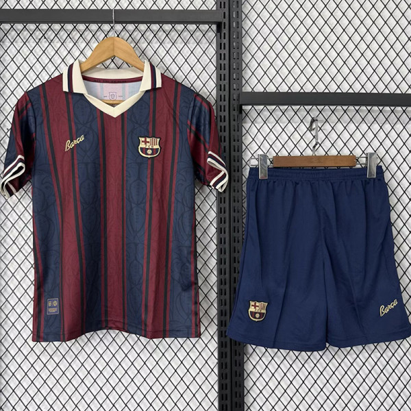 25 /26 BAR Retro Edition  Kids Soccer Jersey#03