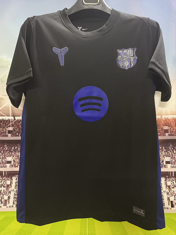 25/26 BAR  Special Edition Black  Fans Soccer Jersey(蓝胸花）