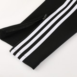 24/25  Man Utd  Black Jacket Tracksuit #06(袖带红白边）