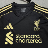 25/26  LIV Black Gold Edition Fans Soccer Jersey