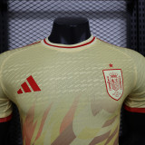 2024 Spain Yellow Red Special Edition Player Version Soccer Jersey