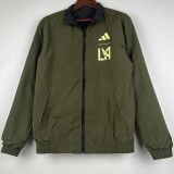 23/24 Los Angeles Black & Green Double Sided Windbreaker (双面风衣) 金色边