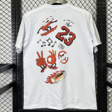 2025 T266 Jordan Fire  Edition  Pure Cotton  White T-shirt