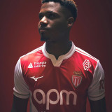 25/26 Monaco Home Fans  Soccer Jersey（Print sponsors、广告）