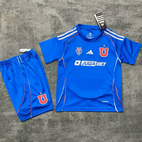 25/26 Universidad De Chile Home Kids  Soccer Jersey