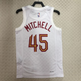 22/23 Cleveland Cavaliers MITCHELL #45 White Top Quality Hot Pressing NBA Jersey