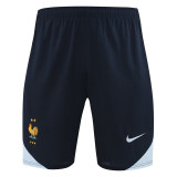 24/25 France White BlueTraining Short Suit (白蓝)