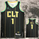22/23 HORNETS BALL #1 Black City Edition Top Quality Hot Pressing NBA Jersey