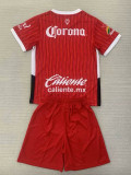 24/25 Toluca CD Home Kids Soccer Jersey(童装）