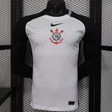 25/26 Corinthians Home  Long Sleeve  Player Version Soccer Jersey(长袖）
